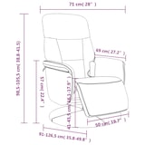 thumbnail of vidaXL Massagesessel mit Fußteil Creme Samt
