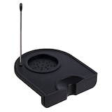 thumbnail of Tampermat met latte pen 12,6 x 14 cm H:3,5 cm Ø 6 cm Naald: lengte 13,5cm