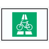 thumbnail of Radschnellweg Symbol Schild A1 Rückseite selbstklebend