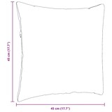 thumbnail of vidaXL Sofakissen 2 pcs Weinrot 45 x 45 cm Cordstoff