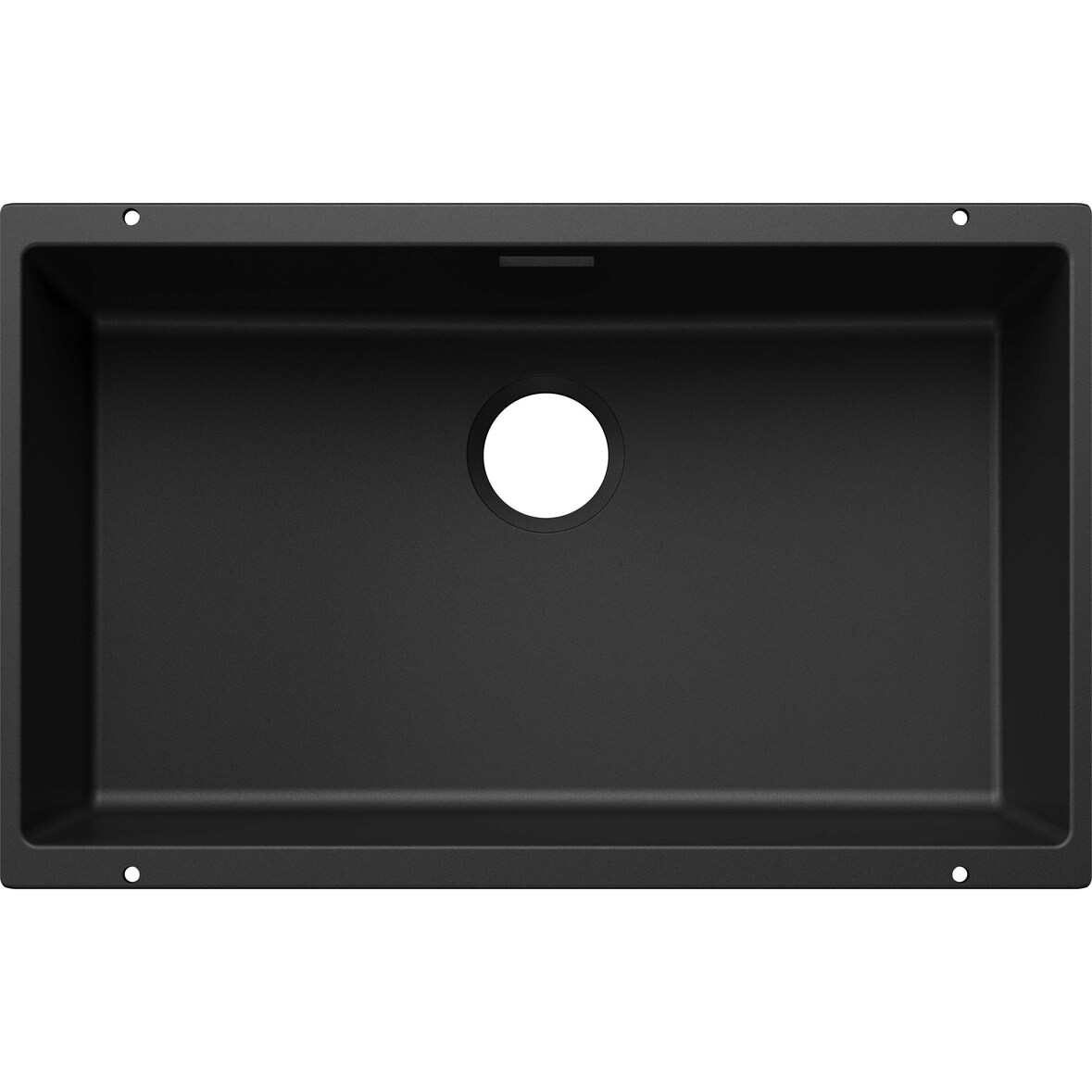 BLANCO SUBLINE 700-U  Einbauspüle SILGRANIT schwarz ab 80 cm