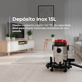 thumbnail of Aspirador Sólidos y Líquidos EVVO AE82, 1200W, 20L, Función Soplado y Filtro HEPA