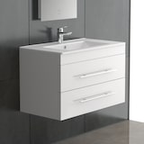 thumbnail of Alpenberger Bad Waschbecken mit Unterschrank | Gäste WC Waschtisch 70 cm | Badmöbel Set Waschbeckenunterschrank Hängend | Badunterschrank Vormontiert