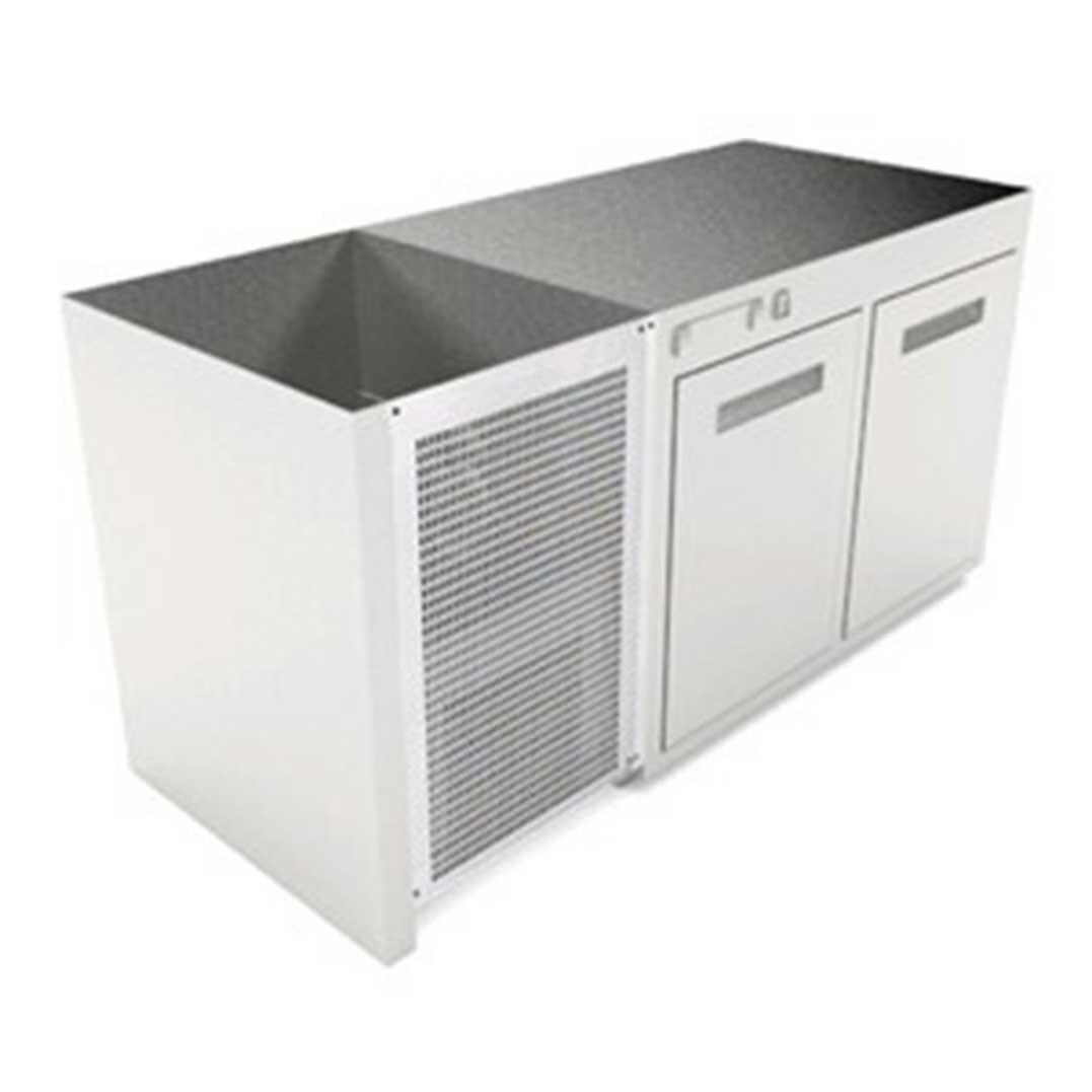 Cella frigo da incasso per banco bar o retrobanco CUBO77 TN15V cm. 150x63x77h.