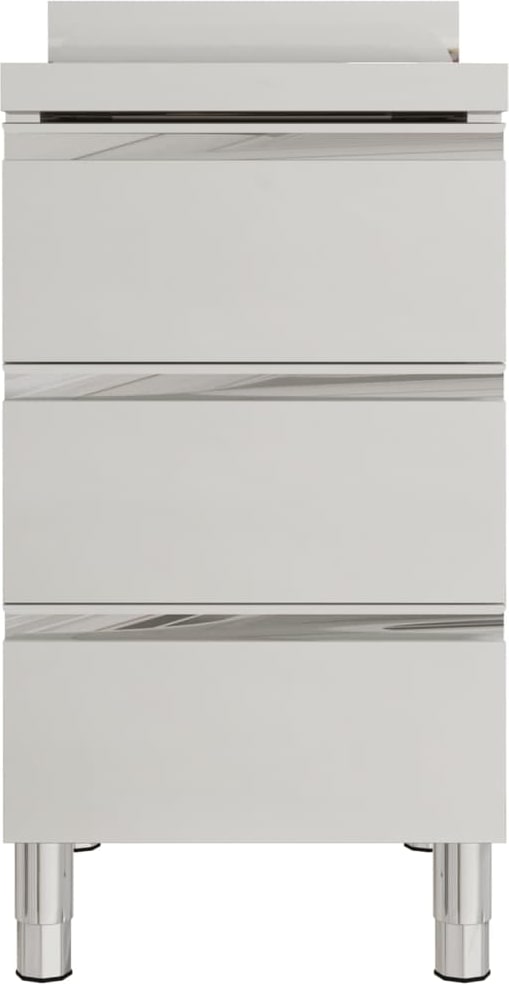 Helloshop26 - Conjunto de 2 armários de cozinha comercial com 3 gavetas ...