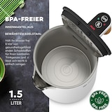 thumbnail of BALTER Edelstahl Wasserkocher WK-08 mit Temperatureinstellung, Doppelwand, BPA frei, leise & kabellos, Warmhaltefunktion, Temperaturanzeige, Weiß,