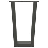 thumbnail of vidaXL Couchtischbeine V-Form 2 Stück Anthrazit 28x(42-43,3) cm Stahl