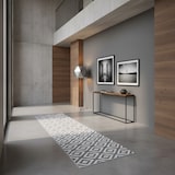 thumbnail of Teppich Waschbar Geo-Muster Modern Strapazierfähig Esszimmer Flur Läufer Grau 80x300 cm OEKO-TEX Schadstoffgeprüft – INN von Kadima Design