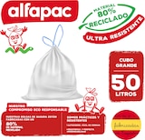 thumbnail of Alfapac - Müllbeutel 50L 68x75cm mit Selbstverschluss, 6 Rollen x 15 Stück (80% Recycelt)