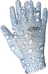 thumbnail of 36 Paar Arbeitshandschuhe Montagehandschuhe Polyester - Polyurethan Größe S-7  Wassertropfen
