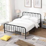 thumbnail of COSTWAY Metal Bedframe voor 200 x 160 cm Matras, Dubbel Bedframe, Bedframe met Lattenbodem, Opslagruimte onder Bed