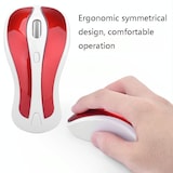 thumbnail of Souris Sans Fil Ultra-Minces 1600 DPI 7 Boutons Ergonomique Gaming Blanc Rouge Noir + Rouge YONIS
