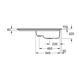 thumbnail of Villeroy&Boch Spülbecken, Küchenspüle Subway 60 Almond 1000x510mm, Unterschrankbreite 60cm
