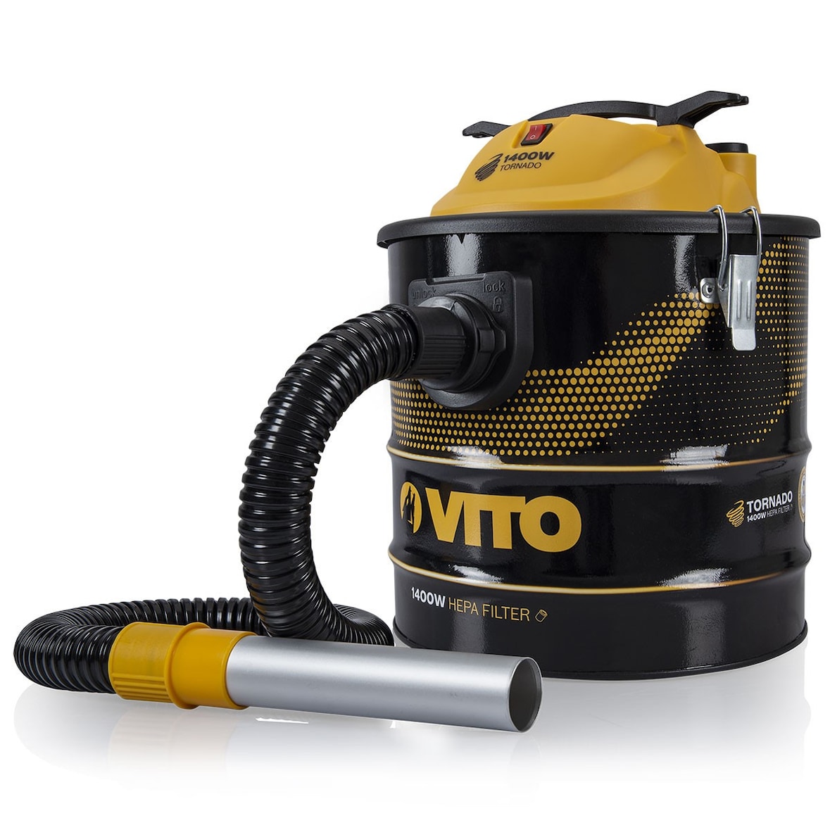 Aschesauger TORNADO 1400W 18L HEPA-Filter Gebläsefunktion VITO