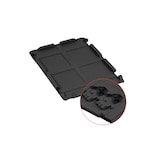thumbnail of PROREGAL SuperSparSet 5x Eurobox NextGen Grip mit Scharnierdeckel & schwarzen Verschlüssen, HxBxT 32x30x40cm, 30L, Schwarz, Griffe zu, Eurobehälter