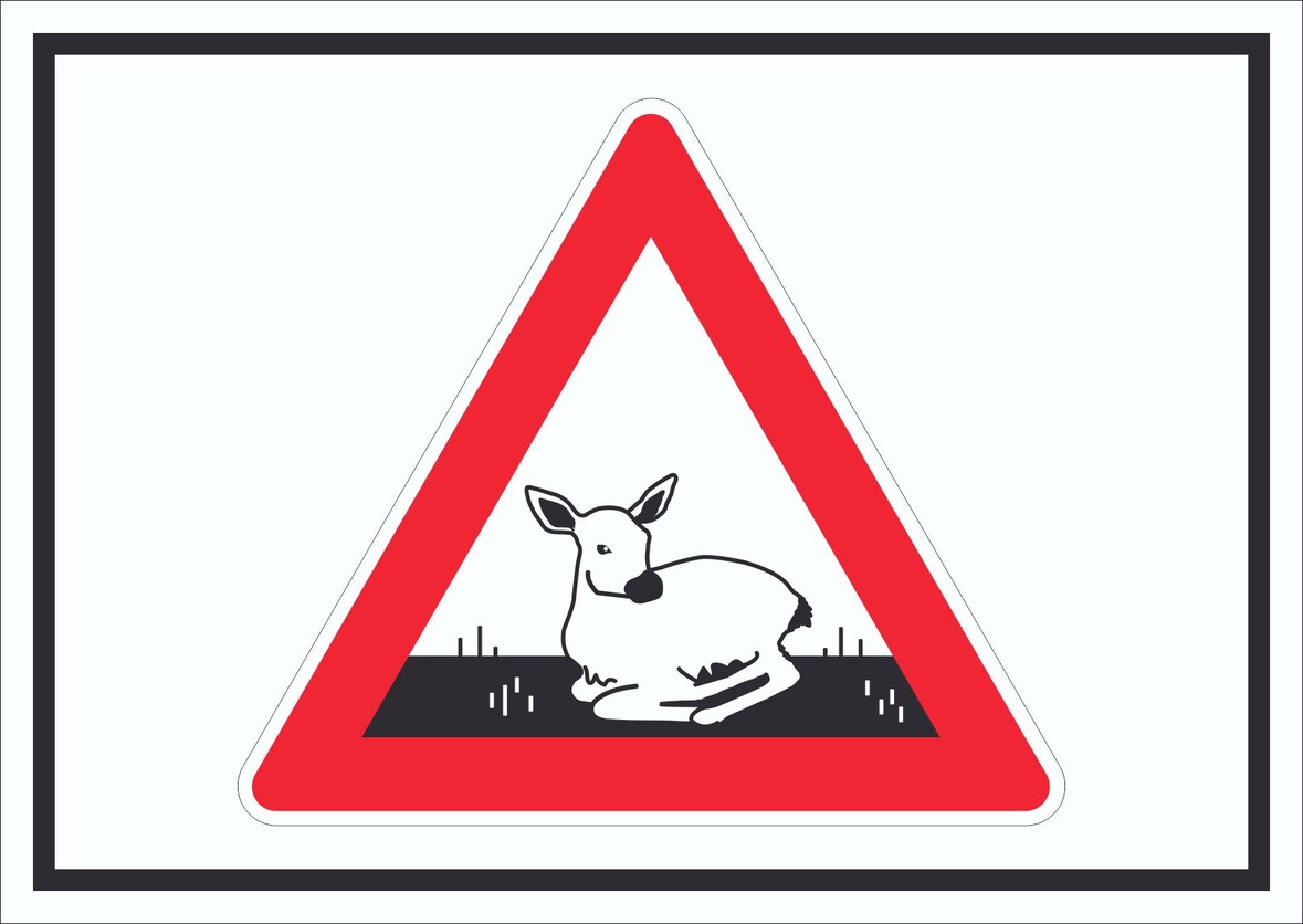 Achtung Setzzeit Symbol Schild A1 (594x841mm)