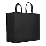 thumbnail of MONOUSO - Große Vliesstofftasche PREMIUM Schwarz 45+20x40cm (100 Stück)