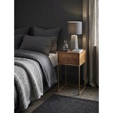 thumbnail of Nachttisch Mango Massivholz/Metall, Industrial-Stil, Boxspringbett-kompatibel, Geräumige Schublade. 40x35x75 cm | Kadima Design