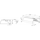 thumbnail of Stalgast Wandhaube "Basic Line", Trapezform  5000 mm x 1200 mm mit Flammschutzfilter Typ B