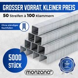 thumbnail of MONZANA® Druckluft - Tackerklammern 5000 Stück 12mm