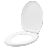 thumbnail of Sedile Wc Copri Water Tavoletta Vaso Universale Bianco Polipropilene PP Sistema Soft Closing Bagno, 1