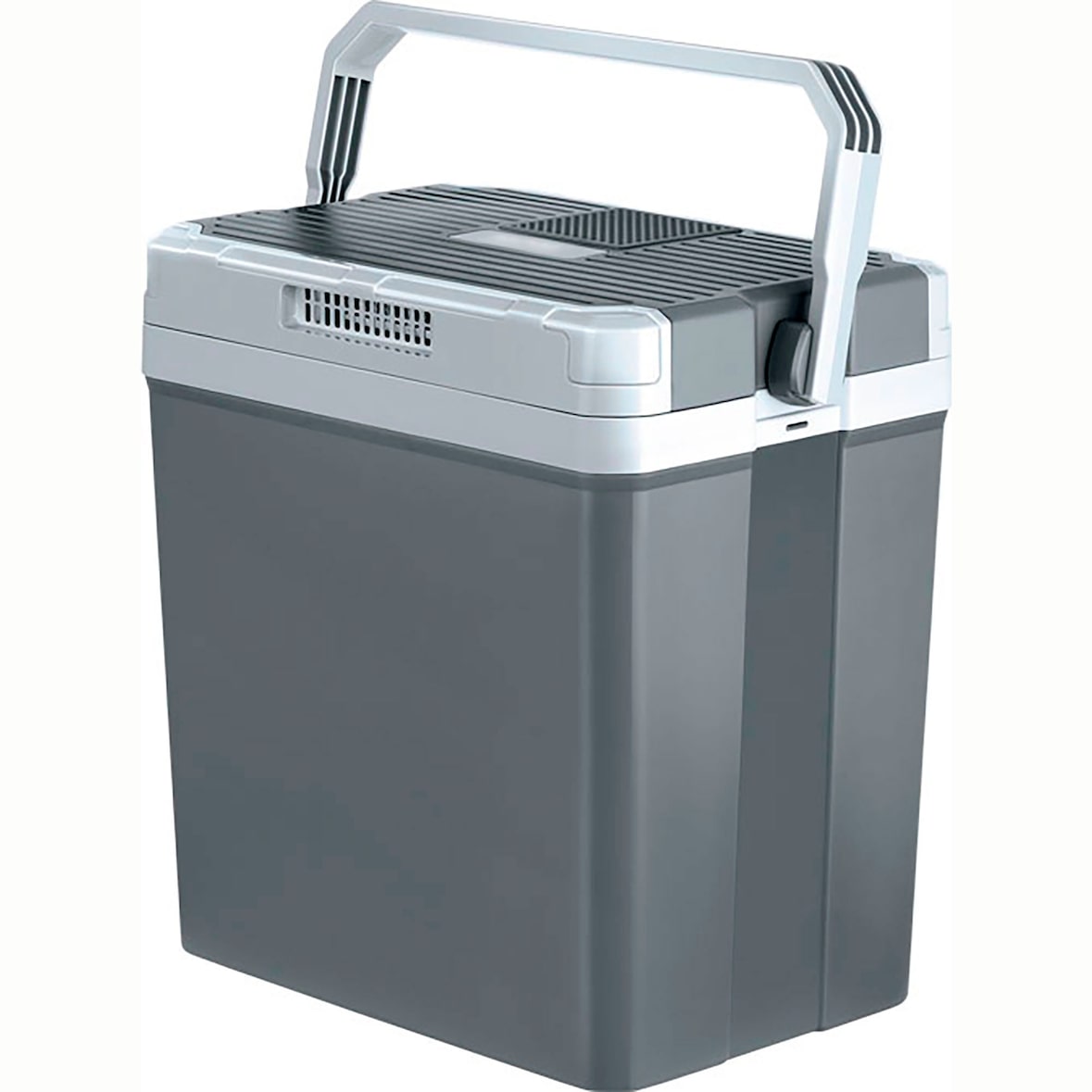 Briebe Tragbare Elektrische Kühlbox, 24 Liter, 12V für Auto und 220V, CF1152, Grau, 58 W
