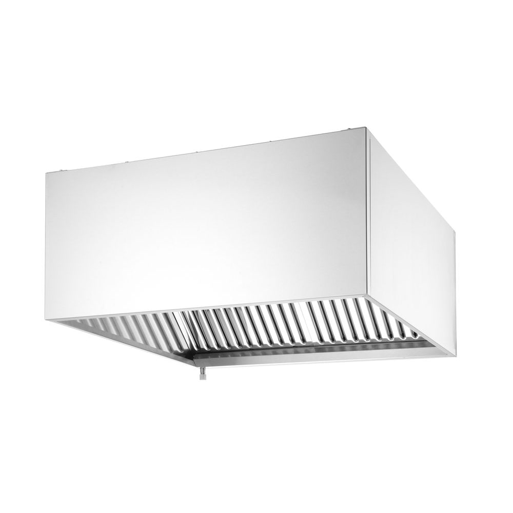 HENDI Wandgemonteerde afzuigkap - bevestigd met bouten, zonder verlichting, 1205x1000x(H)450mm