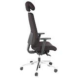 thumbnail of Bürostuhl / Chefsessel PRO-TEC 400 Stoff schwarz Alu poliert hjh OFFICE