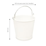 thumbnail of GILAC Seau rond - 13 L - Blanc G615121