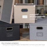 thumbnail of Aufbewahrungsbox für Hängeregister passend für Kallax, HMF 250473, DIN A4 Format, Schwarz