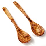 thumbnail of Salatbesteck aus Olivenholz klassisch 25 cm