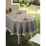 thumbnail of Gartentischdecke mit Fransen Tischdecke rund oval eckig Classic 130 cm rund grün