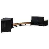 thumbnail of vidaXL Whirlpool-Umrandung Schwarz Poly Rattan & Massivholz Akazie