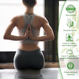 thumbnail of Bodenkissen Fußkissen Yogakissen Meditationskissen Augenkissen Sitzkissen rund ø31xH20cm Bezug waschbar