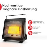 thumbnail of EVOCAMP tragbare Gasheizung, Heizstrahler kompakte Heizung für Zelte und Werkstätten, Sauerstoffmangelsicherung mit 28 Gaskartuschen 227g