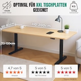 thumbnail of ALBATROS Lift S5B Gestell Schreibtisch Höhenverstellbar Elektrisch mit 2x Motoren, schwarz - Stufenlos Höhenverstellbares Schreibtischgestell