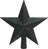 thumbnail of Christbaumspitze Stern Glitzer Weihnachtsbaumspitze Tannenbaumspitze schwarz