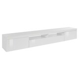 thumbnail of Dmora Mobile porta TV Dconsigl, Credenza bassa da soggiorno a 3 ante, Base porta TV, 240x40h35 cm, Bianco lucido