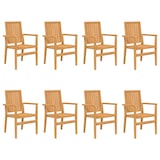 thumbnail of vidaXL 9-tlg. Garten-Essgruppe Massivholz Teak