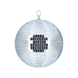thumbnail of Relaxdays Discokugel, zum Aufhängen, für Decke, große Spiegelkugel, Party Deko, Mottoparty, Diskokugel Ø 20 cm, silber