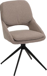 thumbnail of 6er-Set Esszimmerstuhl HWC-N73, Küchenstuhl, drehbar Auto-Return, Stoff/Textil Boucle (540g/m²) Öko-Tex ~ beige