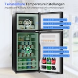 thumbnail of Merax Kühlschrank 92L mit Gefrierfach, Kühl-Gefrierkombination, 64L + 28L, 138 kWh/Jahr, 45 dB, schwarz