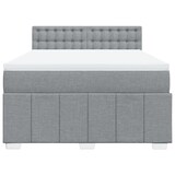 thumbnail of vidaXL Boxspringbett mit Matratze Hellgrau 160x200 cm Stoff