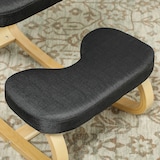 thumbnail of HOMCOM Sedia Inginocchiatoio in Tessuto Effetto Lino e Legno Nero