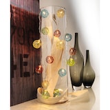 thumbnail of Konstsmide LED Dekolichterkette, bunte Aluminium-Drahtkugeln, klein, 16 warm weiße Dioden, batteriebetrieben, Innen, transparentes Kabel