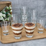 thumbnail of YPSI 12x Dessertgläser Glas 150ml & 170ml konisch stapelbar Dessert Snacks Shots