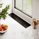 thumbnail of Aluminiumgitter Lüftungsgitter Stegblech Braun Ab- Zuluftgitter Türgitter b 130mm x L 800mm