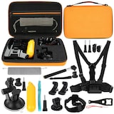 thumbnail of Kit D'Accessoires Gopro 20 En 1 Adaptateur Trepied Monopode Telescopique Orange YONIS
