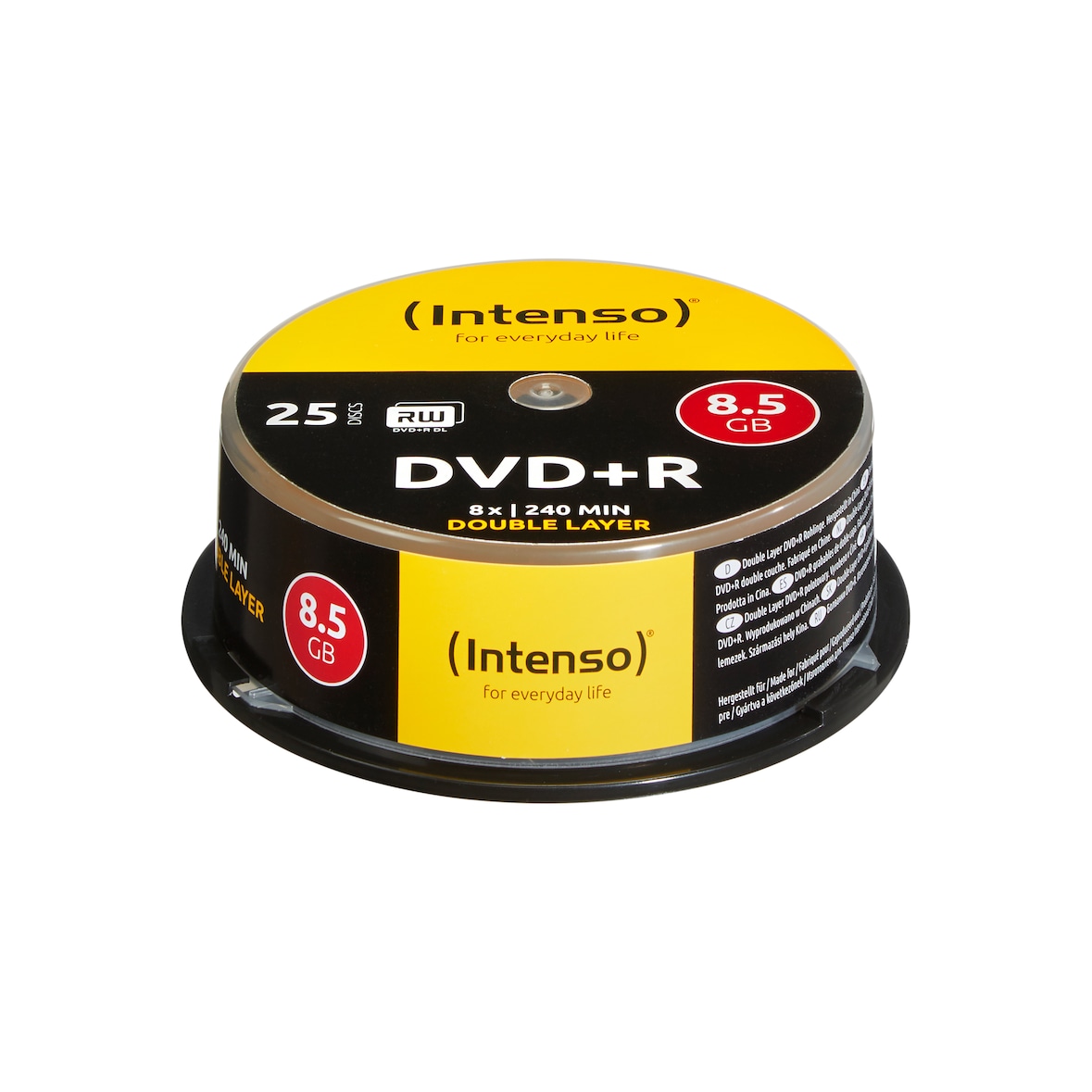 Intenso DVD+R 8.5GB 8x Double Layer 25er Cakebox 8,5 GB DVD+R DL 25 Stück(e)