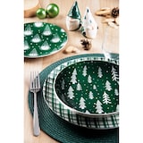 thumbnail of Excelsa juego de vajilla 18 piezas Green Winter porcelana verde